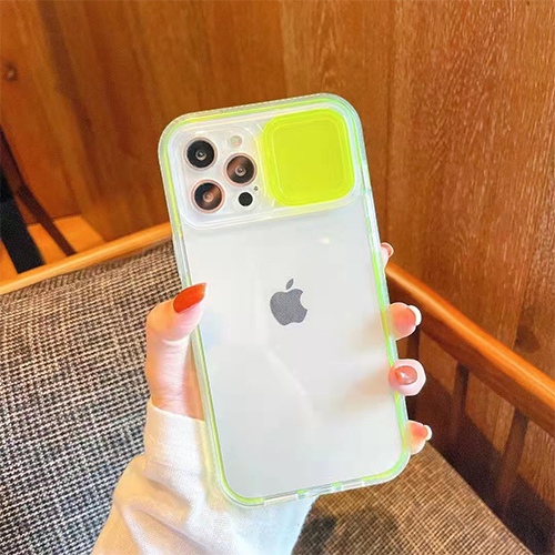 Slayt Kamera Kapağı Katı IPhone Kılıfı